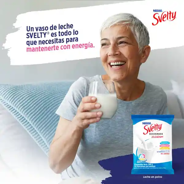 Leche en polvo descremada SVELTY MOVE+ x 390g