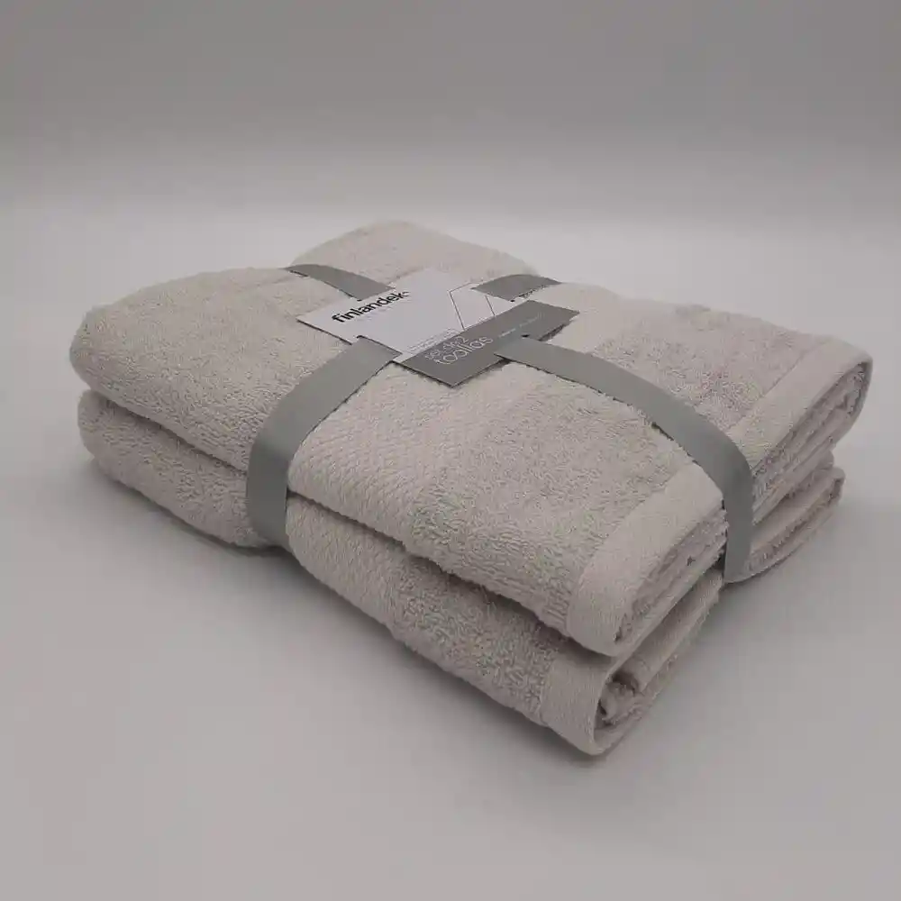 Set X2 Toallas Baño Baño-grisclaro