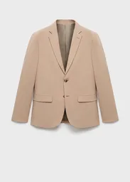 Blazer Americana Paris Beige Talla 52 Hombre Mango