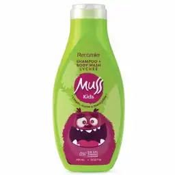 Muss Shampoo Kids para Cabello y Cuerpo Lychee sin Sal