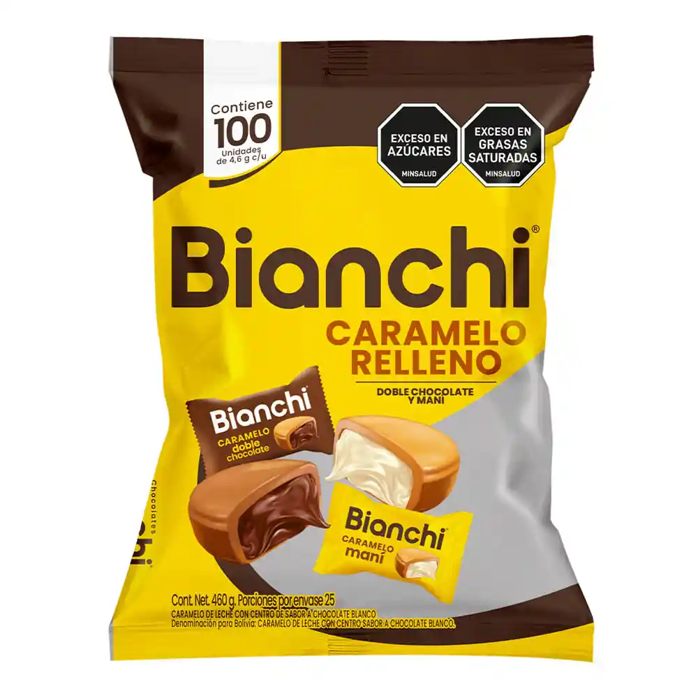 Caramelo Bianchi Relleno de Mani-chocolate 100 Unds C/u
