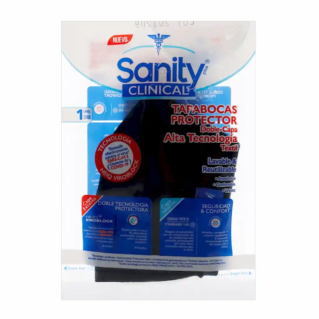 Sanity Tapaboca Doble Capa Lavable