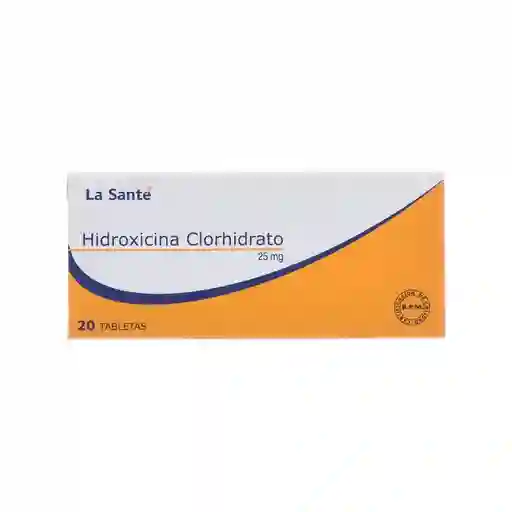 La Santé Hidroxicina Clorhidrato (25 mg) 20 Tabletas