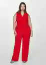 Enterizo Aty Rojo Talla 28 Mujer Mango