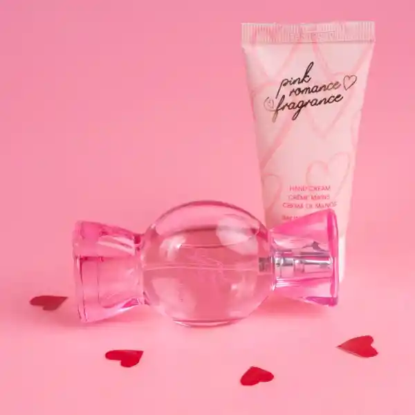 Set de Regalo Perfume y Crema Corporal Pink Romance Rose Miniso