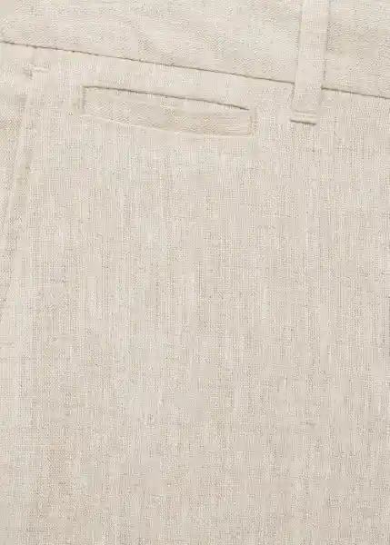 Pantalón Oyster Crudo Talla 42 Hombre Mango
