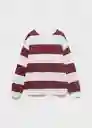 Buzo Sudadera Striblo Vino Talla 12 Niño Mango