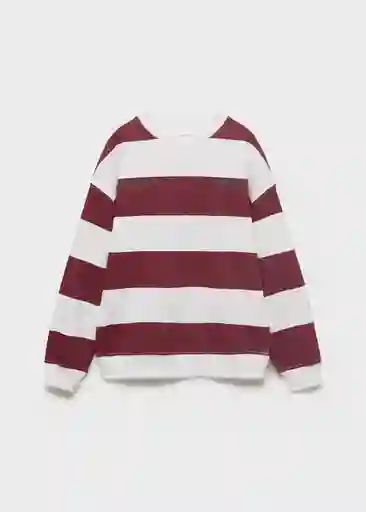 Buzo Sudadera Striblo Vino Talla 12 Niño Mango