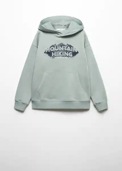 Sudadera Hike Verde Pastel Talla 06 Niños Mango