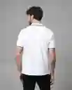 Camiseta Polo Hombre Blanco L 190G101_BLA110601 Rifle
