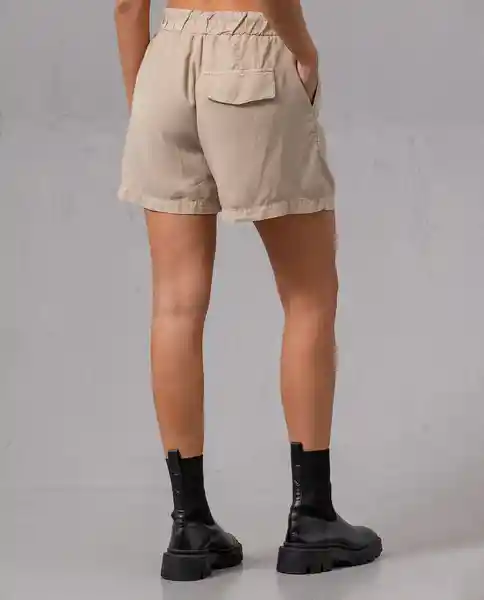 Short Pliegues Mujer Beige Abetinote Claro T 6 72683 Rifle