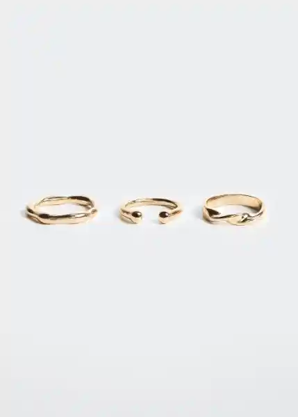 Pack Anillo Tivissa Oro Talla 99 Teen Niñas Mango