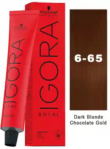 Igora Royal Tinte Tono 6-65 Rubio Oscuro Chocolate Dorado