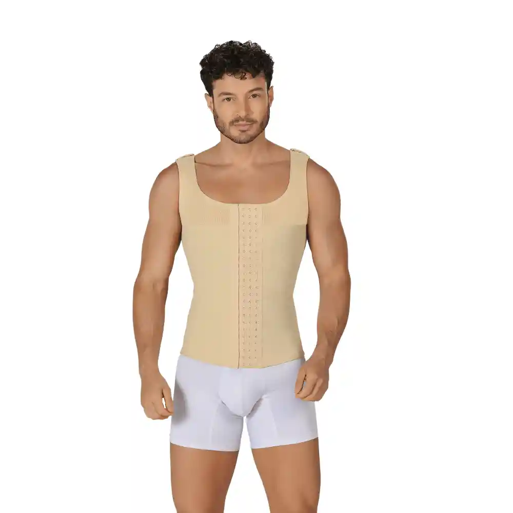 Chaleco Masculino Myd Corrector Postura Beige Xl Ch0060