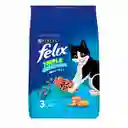 Felix Alimento para Gato Adulto Triple Delicious 