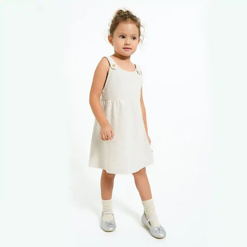 Vestido Corto Con Cargaderas Funcionales Bebita Adrien Baby Fresh
