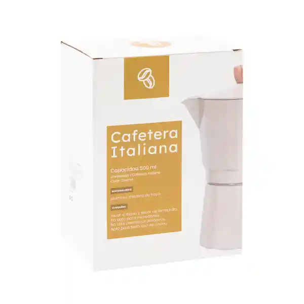 Cafetera Italiana Premium Crudo Diseño 0003 Casaideas