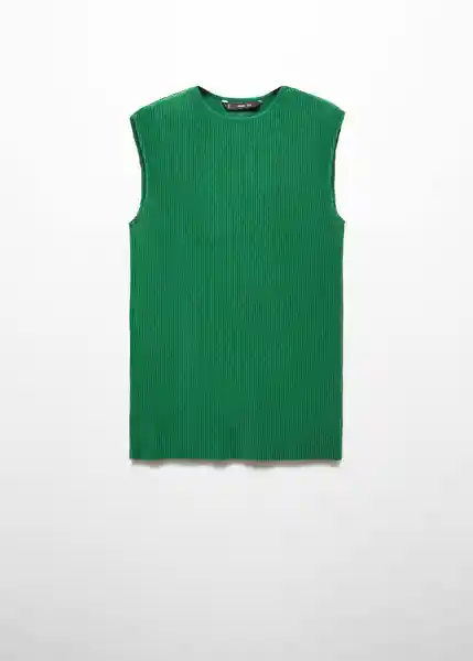 Top Jungla-A Mujer Verde Talla S Mango