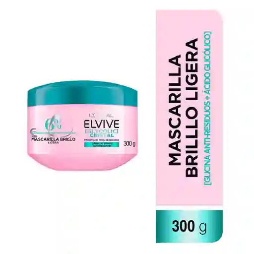 Tratamiento Capilar Elvive Glycolic Cristal Brillo Ligera