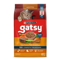 Comida para Gatos Purina Gatsy pollo y carne 17kg