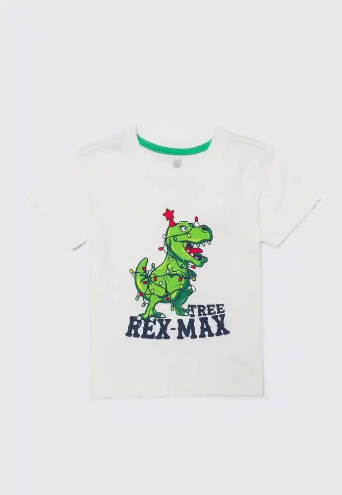 Camiseta Manga Corta 6/9 Meses-blanco
