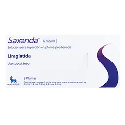 Saxenda 6 mg / mL Caja Con 3 Plumas Desechables