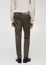 Pantalón Marius Topo Talla 44 Hombre Mango