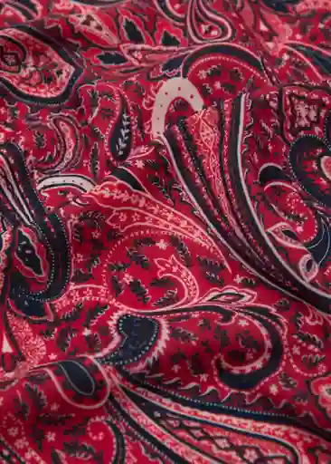 Pañuelo Bari2 Rojo Talla 99 Mujer Mango