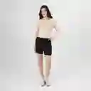 Suéter Cuello Redondo Manga Larga Café Talla S 725347