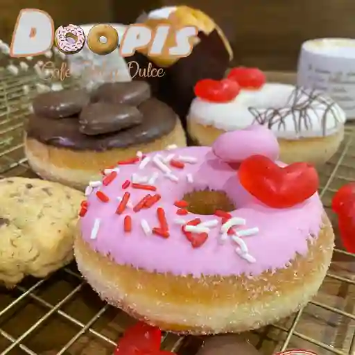 Caja x 6 donuts light ed. amor y amistad