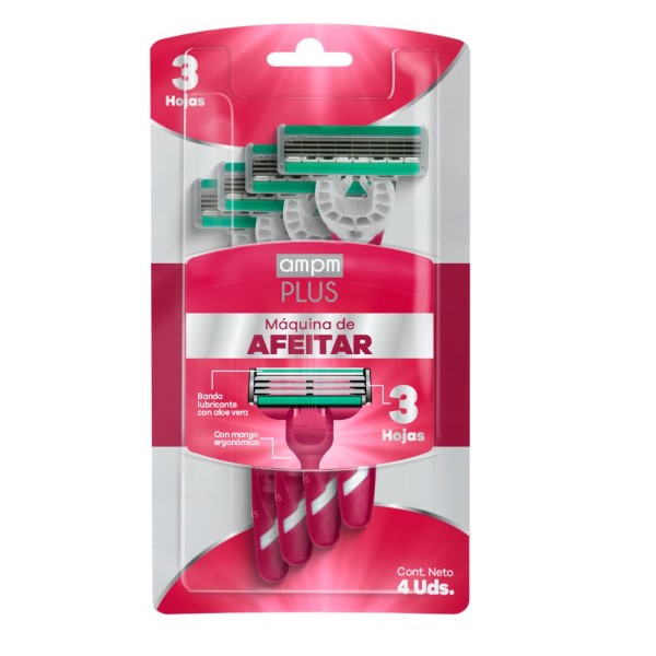 Máquina De Afeitar Mujer Plus Ampm Plus 4 und