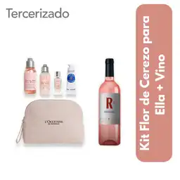 Combo Kit Flor de Cerezo para Ella + Vino Rosaleda