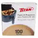 Titan Papel Antiadherente Para Freidora de Aire 19.5 cm / 7.6