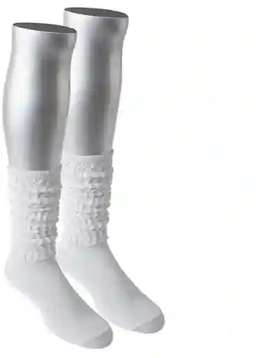 Calcetin Deportivo Largo Slouc Punto Blanco 100378