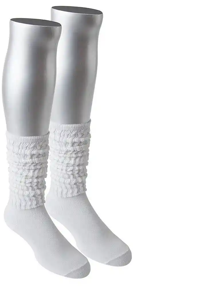 Calcetin Deportivo Largo Slouc Punto Blanco 100378