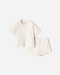 Conjunto Manga Corta y Pantalón Corto Bebita Macarena Baby Fresh