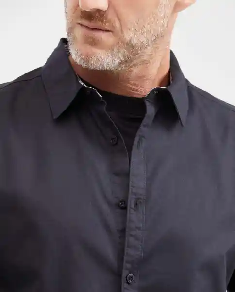 Camisa Smart Manga Larga Negro Sombrío Ultraoscuro M Chevignon