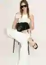Enterizo Mono Yep Offwhite Talla M Mujer Mango