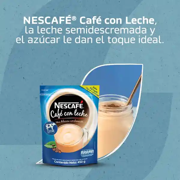 Café con leche NESCAFÉ soluble x 450g