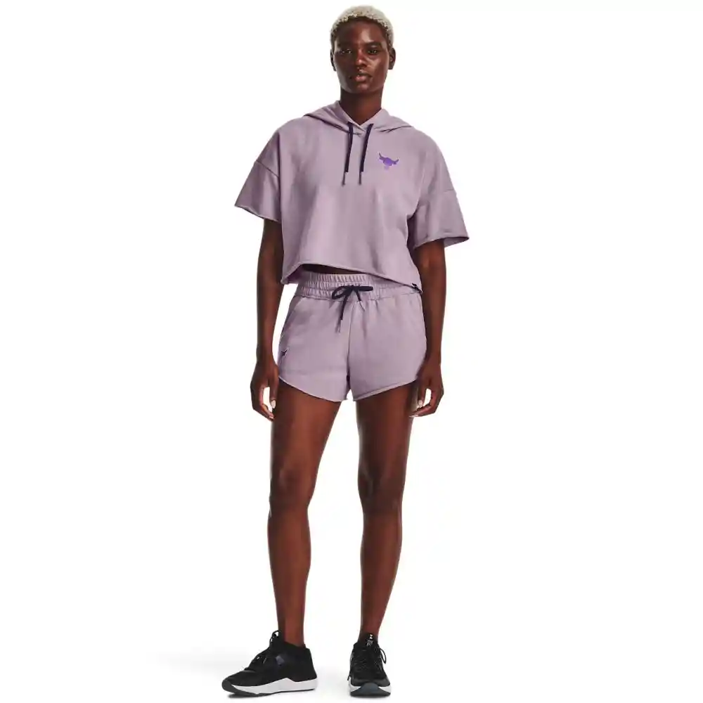 Ua Pjt Rck Dsrpt Terry Short Talla Lg Pantalones Y Lycras Morado Para Mujer Marca Under Armour Ref: 1376297-554