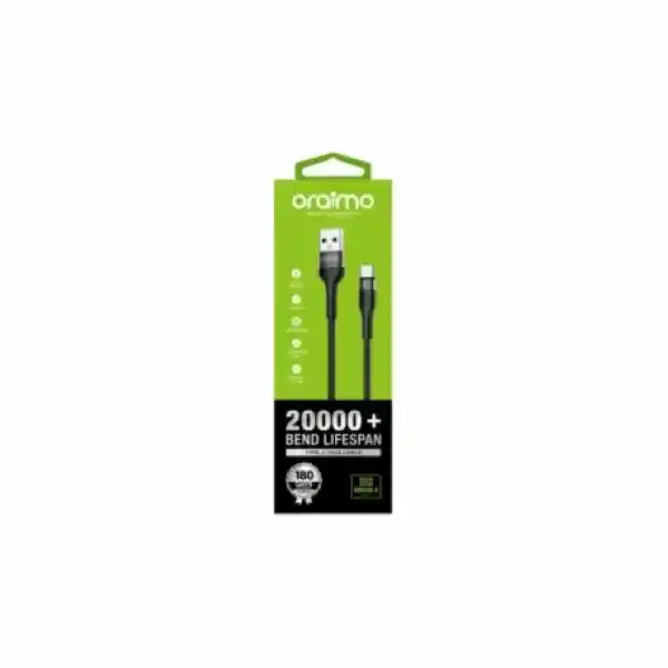 Oraimo Cable Datos Tipo Usb-c 1 Negro