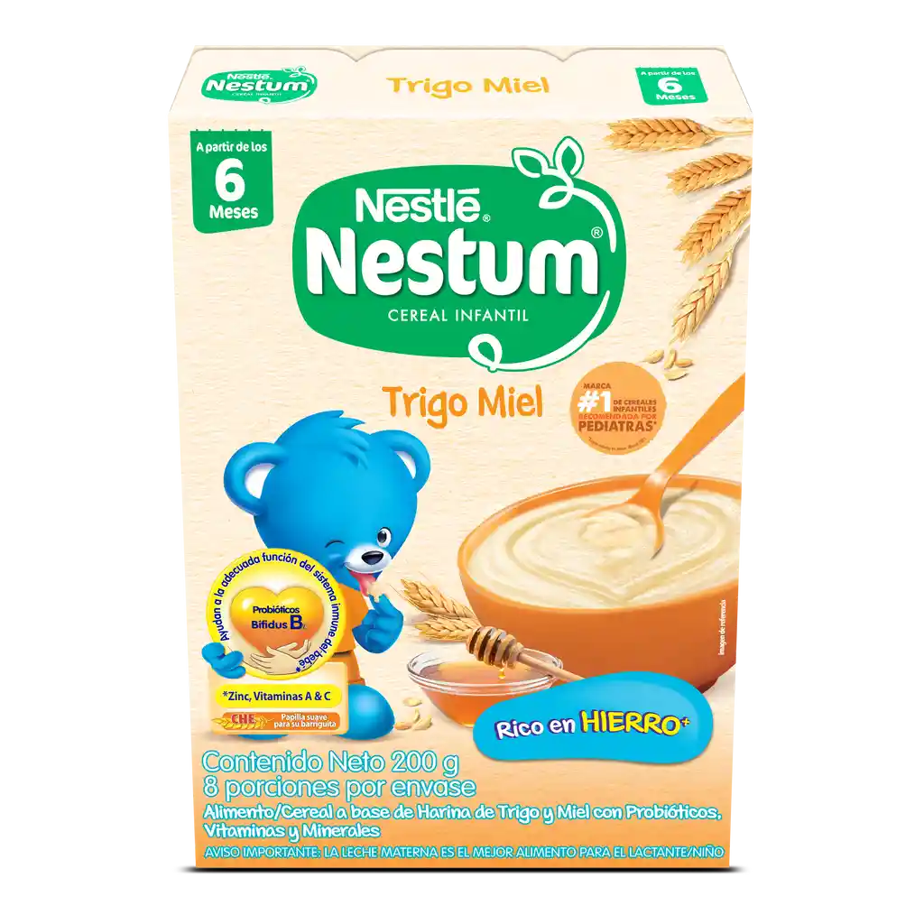 Cereal infantil NESTUM Trigo Miel x 200g