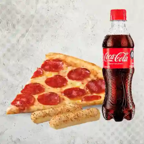 1 Porción +2 Panes de Ajo +gaseosa 400ml