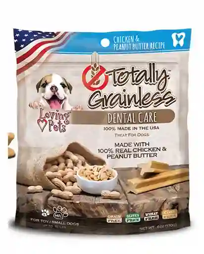 Snacks Totally Grainlesspara Perro Sabor Pollo Y Mani Cuidado Dental