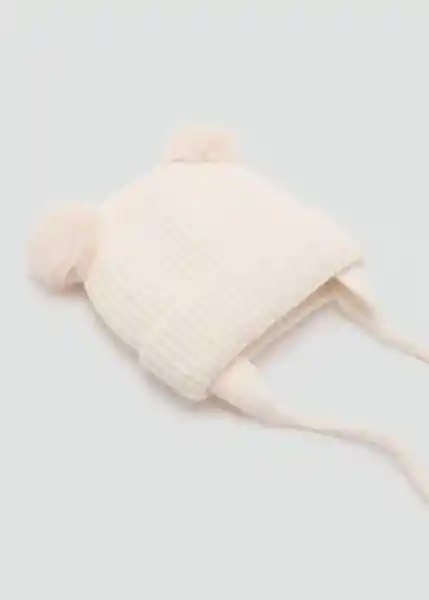 Gorro Pompón Arena Talla 57 Niñas Mango