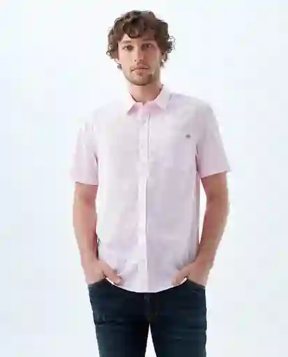 Camisa Hombre Rosado Talla L 819f011 Americanino