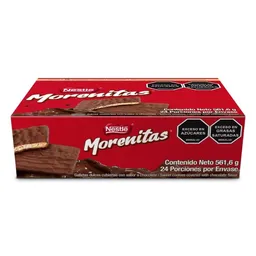 Galletas dulces MORENITAS cubiertas con chocolate 24 Unds x 561,6g