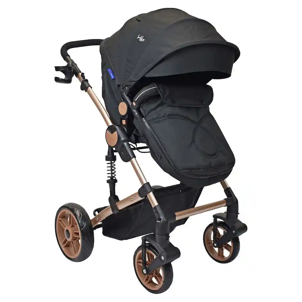 Coche Moises Para Bebé Gadi Negro Happy Baby