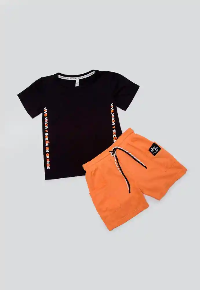 Conjunto Corto 4t-negro