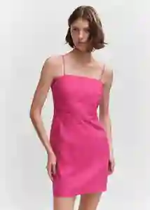 Vestido Pedro Fucsia Talla XS Mujer Mango